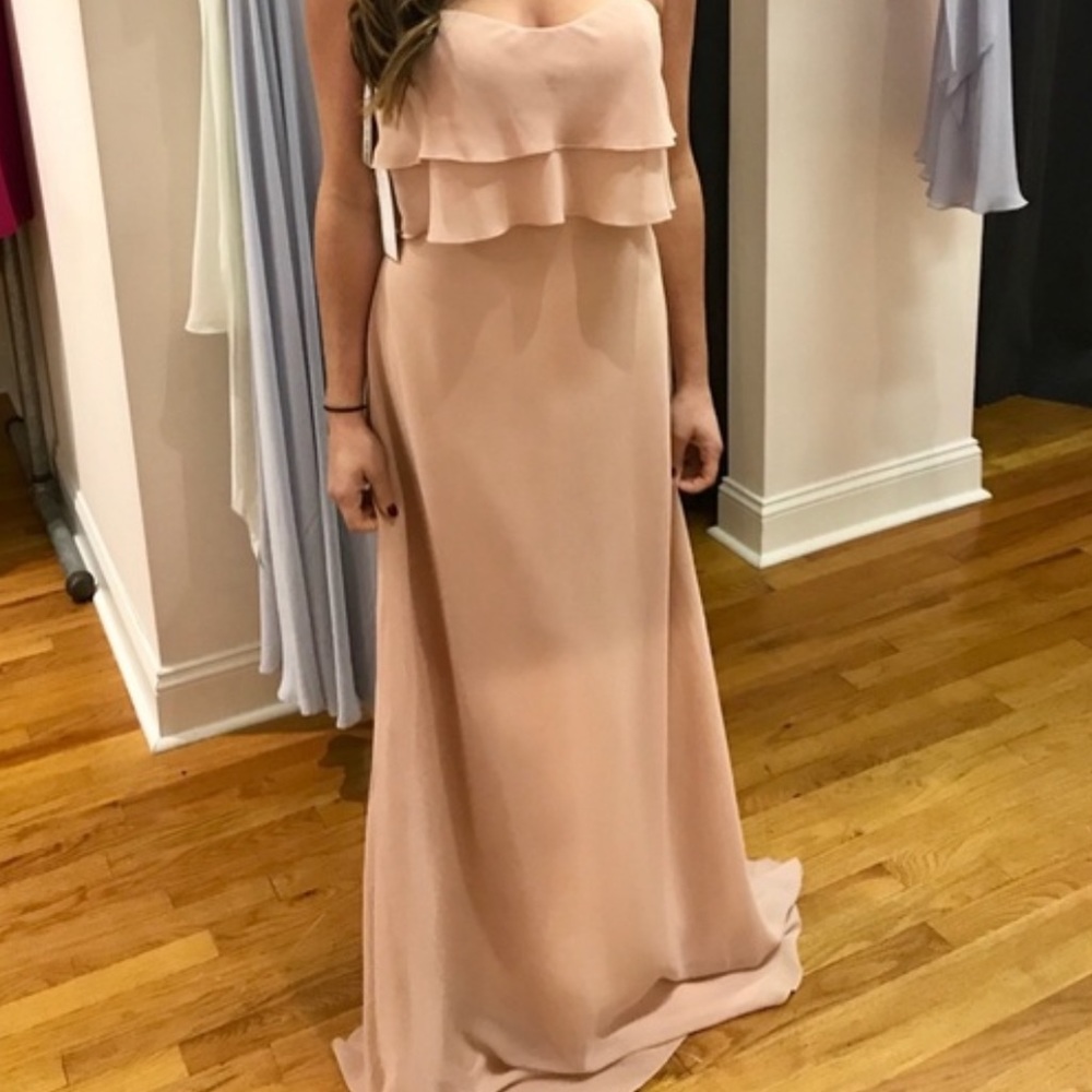 Jenny Yoo Dress Collection Olivia Dress Size 8 Color Desert Rose